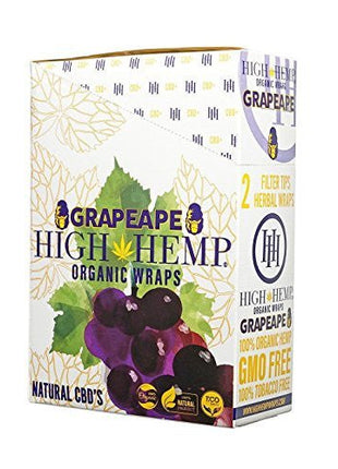 High Hemp Organic Wraps - 25 Ct/pk - SBCDISTRO