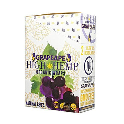 High Hemp Organic Wraps - 25 Ct/pk - SBCDISTRO