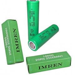 Imren 18650 25rs 2500mah Battery Green 1ct/pk - SBCDISTRO