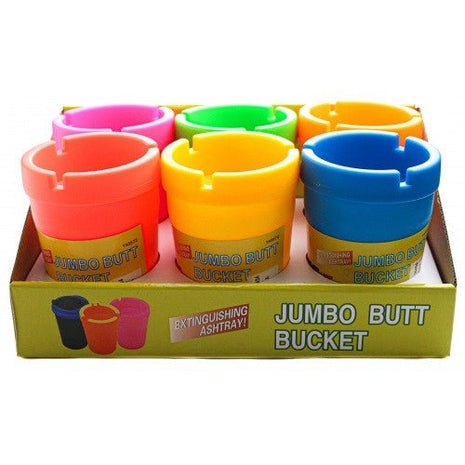Jumbo Butt Bucket Ashtray 6ct/display - SBCDISTRO