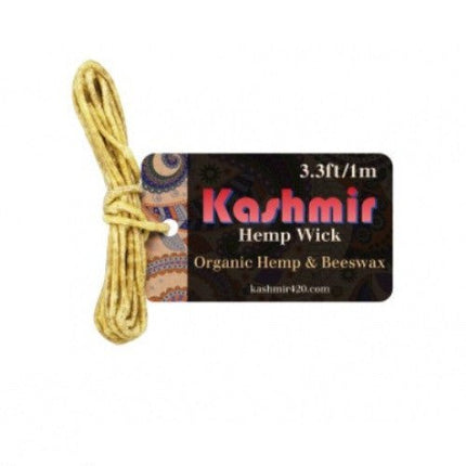 Kashmir Hemp Wick ( 3.3ft/1meter ) Organic Hemp & Beeswax - 60ct - SBCDISTRO
