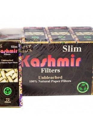 Kashmir Natural Paper Pop Up Pack Slim Filter 72pcs - 24ct - SBCDISTRO