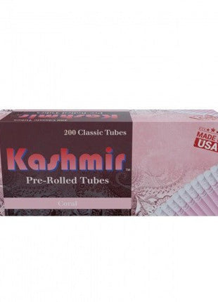 Kashmir Prerolled Tubes Coral 20mm 200ct - SBCDISTRO