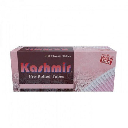 Kashmir Prerolled Tubes Coral 20mm 200ct - SBCDISTRO