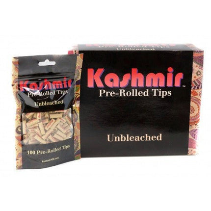 Kashmir Prerolled Unbleached Tips 10 Bag - 100ct - SBCDISTRO