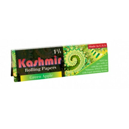 Kashmir Rolling Organic Hemp 1 1/4 Green Apple 32 Leaves - 50ct - SBCDISTRO