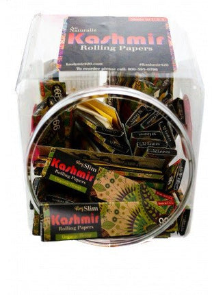 Kashmir Rolling Paper Jar Organic Hemp King Slim 50ct Booklet - SBCDISTRO