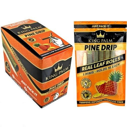 King Palm Cone 5 Minis 15 Pouches/box- Pine Drip - SBCDISTRO