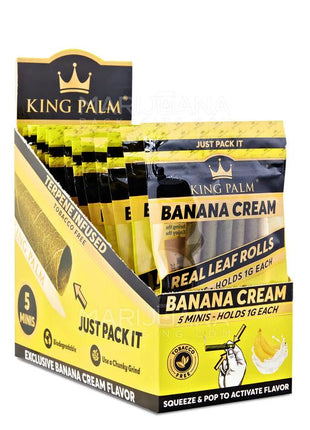 King Palm Cones Mini Size 5pk - Banana Cream - SBCDISTRO