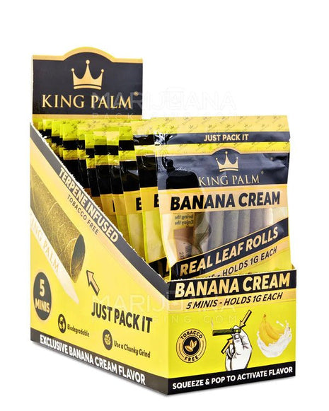 King Palm Cones Mini Size 5pk - Banana Cream - SBCDISTRO