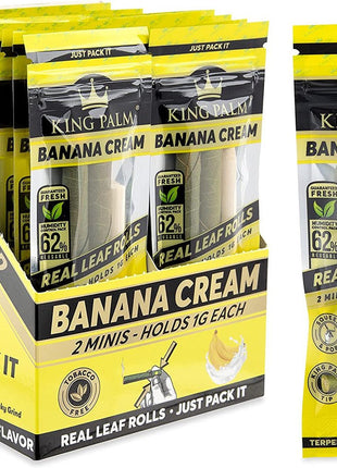 King Palm Cones Mini Size 5pk - Banana Cream - SBCDISTRO