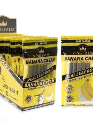 King Palm Cones Mini Size 5pk - Banana Cream - SBCDISTRO
