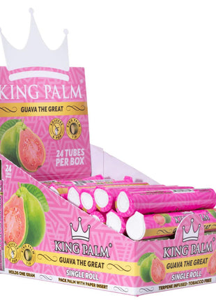 King Palm Single Roll - Guava The Great 24 Tubes Per Box - SBCDISTRO
