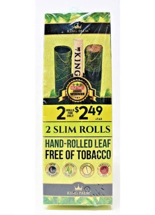 King Palm Slim Rolls | 2 Rolls/pouch - 20ct/box - SBCDISTRO