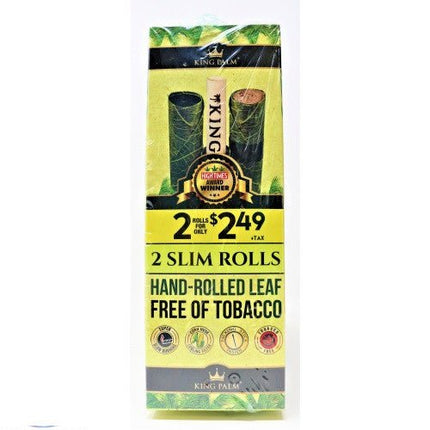King Palm Slim Rolls | 2 Rolls/pouch - 20ct/box - SBCDISTRO
