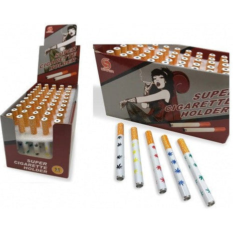 Metal Super Cigarette Holder 50ct/dis - SBCDISTRO