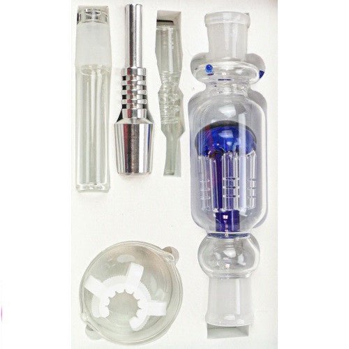 Nectar Collector With 19mm Perk And Aluminum Nail - Blue - SBCDISTRO