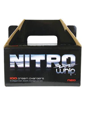 Nitro Cream Charges 100ct (100ct/case- 6case/mc) - Black- Food Purpose Only - SBCDISTRO