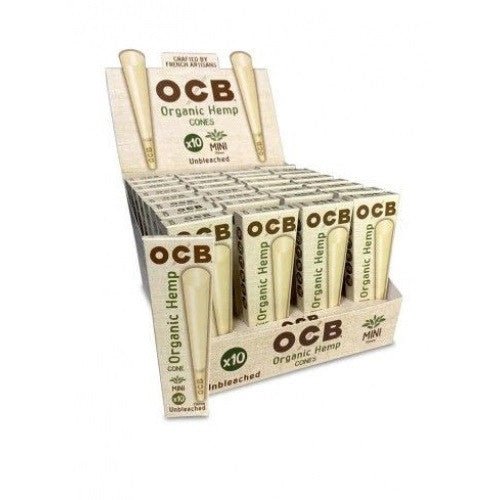 Ocb Bamboo Cone Organic Hemp Mint 32 Ct 10pk - SBCDISTRO