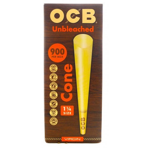 Ocb Virgin Cone 1 1/4 Size Bulk 900 Per Box - SBCDISTRO