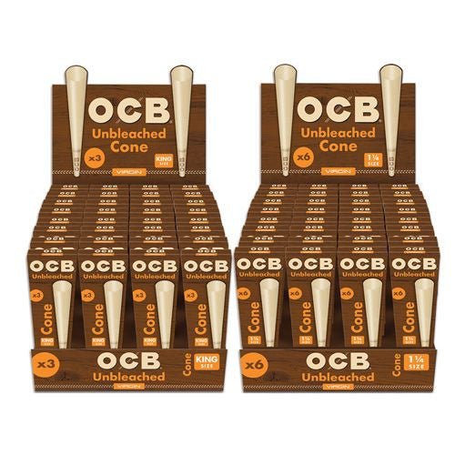 Ocb Virgin Unbleached Pre-rolled Cones - SBCDISTRO