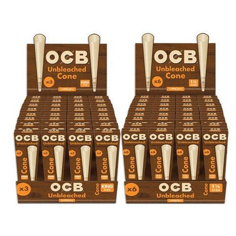 Ocb Virgin Unbleached Pre-rolled Cones - SBCDISTRO