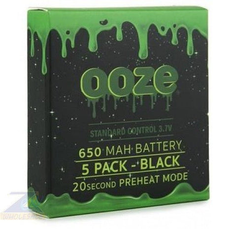 Ooze 650 Battery Black - 5 Ct/pack - SBCDISTRO