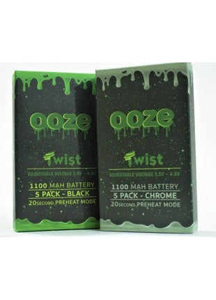Ooze Twist 1100 Mah Battery - 5ct/pack - SBCDISTRO