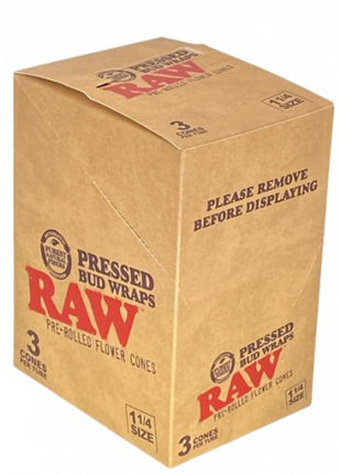 Raw 1 1/4 Bud Press Cones 12ct/display - SBCDISTRO