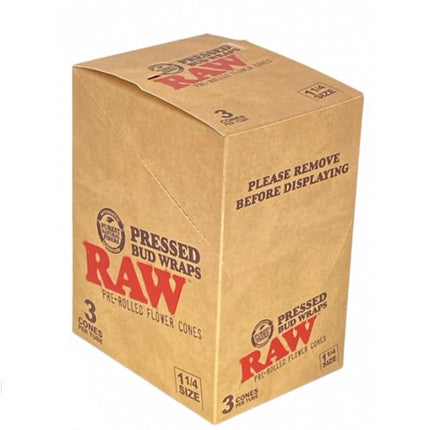 Raw 1 1/4 Bud Press Cones 12ct/display - SBCDISTRO