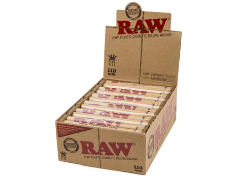 Raw 110 Mm Hemp Plastic Roller- 12ct/box - SBCDISTRO