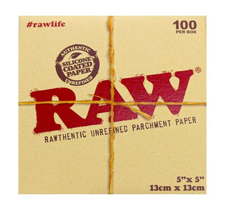 Raw 5x5 Parchment Paper- 100ct/display - SBCDISTRO