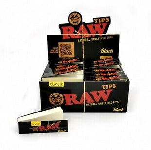 Raw Black Tips 50ct/display - SBCDISTRO
