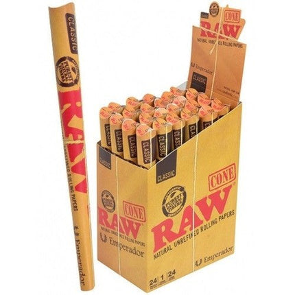 Raw Classic Pre -Roll Cone Emperador 24 Ct / Pk - SBCDISTRO