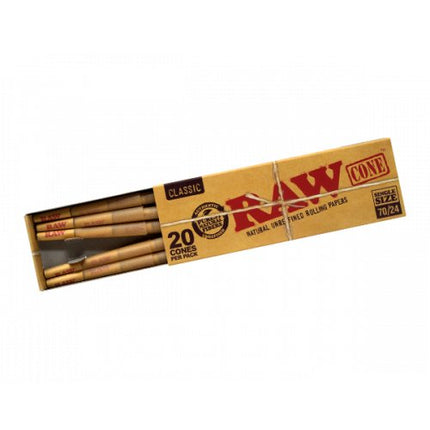 RAW CLASSIC SINGLE SIZE CONES-70/30 - 20CT - SBCDISTRO