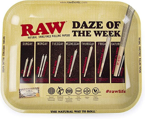 Raw Daze Of The Week - Rolling Tray - Large - SBCDISTRO