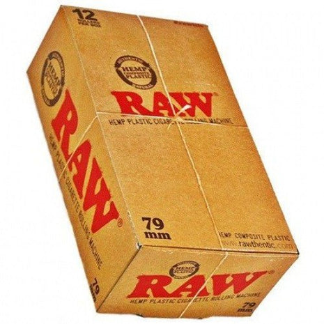 RAW ECO PLASTIC ROLLERS CIGARETTE MACHINE 79MM 12CT - SBCDISTRO
