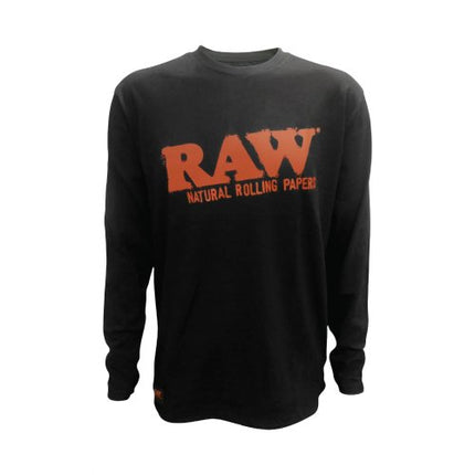 Raw Full Sleeve Black T-shirt With Red Logo - 2xl - SBCDISTRO