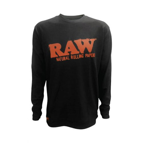 Raw Full Sleeve Black T-shirt With Red Logo - 2xl - SBCDISTRO