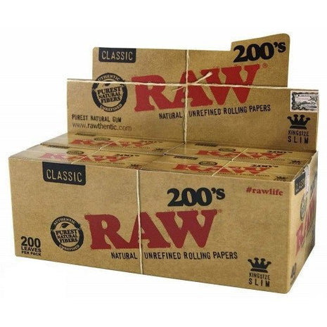 Raw King Size Slim 200 Ct 40/box - SBCDISTRO