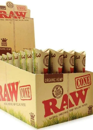 Raw Organic Cone King Size (32pack / 3cones / 96cones) - SBCDISTRO