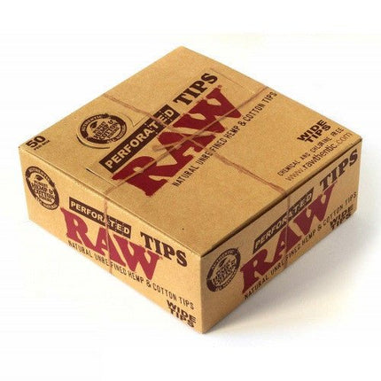 Raw Perforated Wide Tips 50 Ct/box - SBCDISTRO
