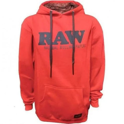 Raw Red Hoddie With Black And Red Logo - SBCDISTRO