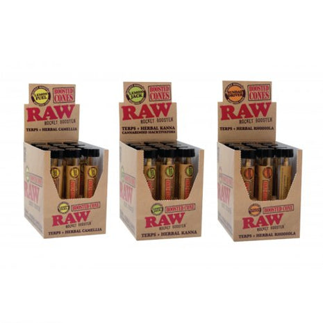 Raw Rocket Booster Cones 12ct/display - SBCDISTRO