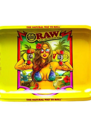 Raw Trays Medium With Bikini Girl Design - SBCDISTRO