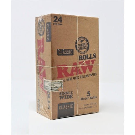 Raw Unrefined Rolls Single Wide 5 Meter Rolls - SBCDISTRO