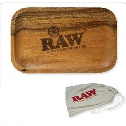 Raw Wood Rolling Tray 11x7 With Storage Bag - SBCDISTRO