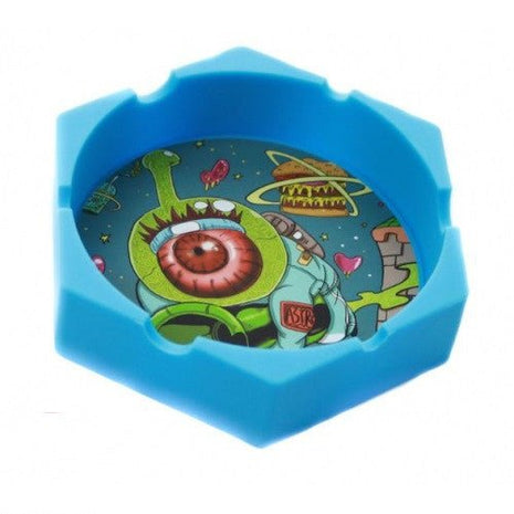 Silicone Hexgon Desig Ashtray Assorted Color - SBCDISTRO