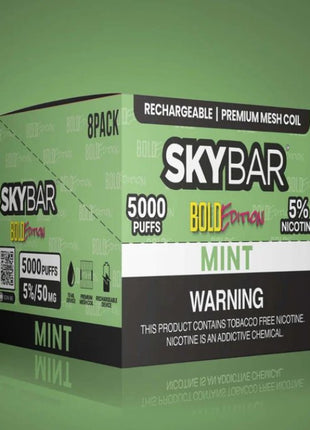 SKYBAR 5000 PUFFS BOLD 8CT BOX - SBCDISTRO