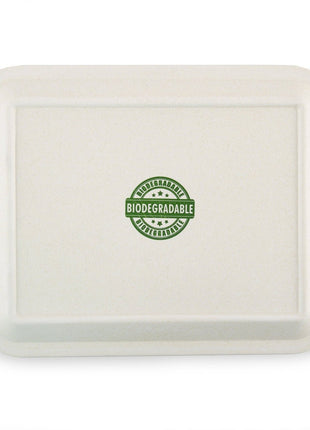 Small Plain Bamboo Fiber Tray (L 7.5" X W 6" ) - SBCDISTRO